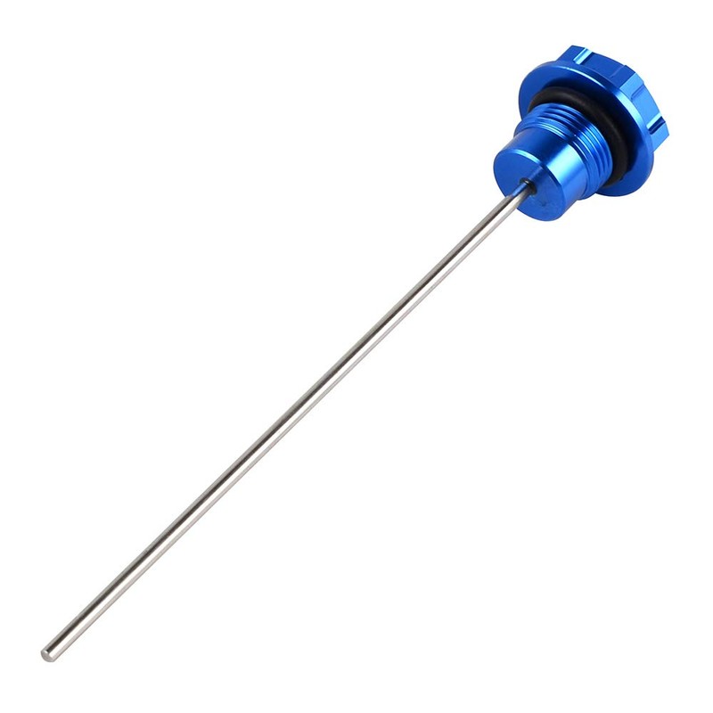 NICECNC Blue Engine Oil Dispstick Stick Plug Level Gauge Compatible