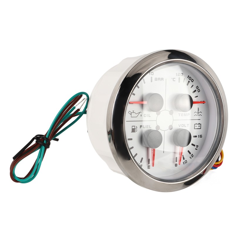 4in1 85mm Guage Multifunction Fuel Level Oil Pressure Water Temp