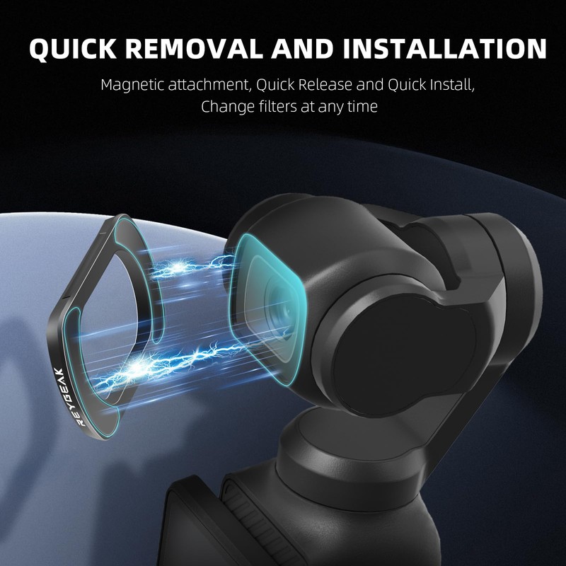 REYGEAK for Osmo Pocket 3 UV Lens Protection Filter, 30