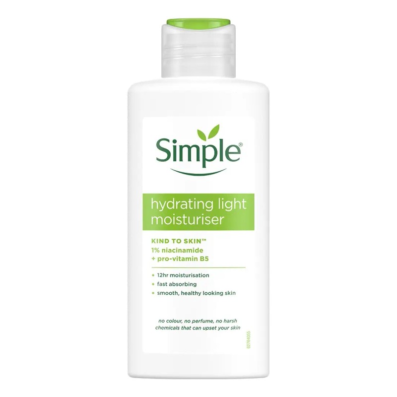 Crema Hidratante Facial Simple 125ml Piel Sensible Vegana