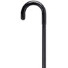Walking Cane - Men's 7/8" Diameter Aluminum Shaft with Black Anodized Finish, Vinyl Grip, adjusts 33" to 41", w/Rubber tip