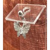 trend 14 Gauge Butterfly Belly Button Ring Stainless Steel Cubic