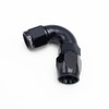 AC PERFORMANCE Black Aluminum 120 Degree -6 AN Female to