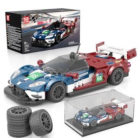 Mould King Vintage Car Building Kits, MOC Racing Car Toys Model, Vehicle Blocks Set Suitable for Boys to Build, House Decoration Gifts for Kids and Adults (320Pcs)