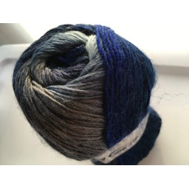 Alpaca Active"Navy Waves" - Acrylic Alpaca Wool, Fine Sport Weight Yarn, 100 Gram