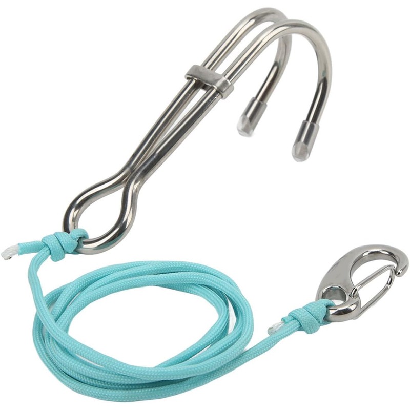 Hominas Diving Drift Hook, Diving Double Stainless Steel Reef Hook,