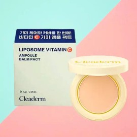 Cle Derm 클리덤 리포좀 비타민C 기미 앰플 밤팩트 21호 x 2개 / 미백 주름개선 자외선차단 Cliderm Liposome Vitamin C Spot Ampoule Balm Pact No. 21 x 2 pcs / Whitening Anti-wrinkle UV Protection [Vitamin C spot ampoule balm pact No. 21 x 2 pieces]
