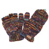 GURU SHOP Nepal Hand Knitted Gloves, Folding Gloves, Wool Gloves