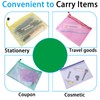 Yeestone Zipper Bag, 7 Pack Waterproof Document Bag Colored Document