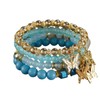 Kicomvi Multilayer Crystal Beaded Stackable Bracelets Butterfly Charm Bracelets Bohemian