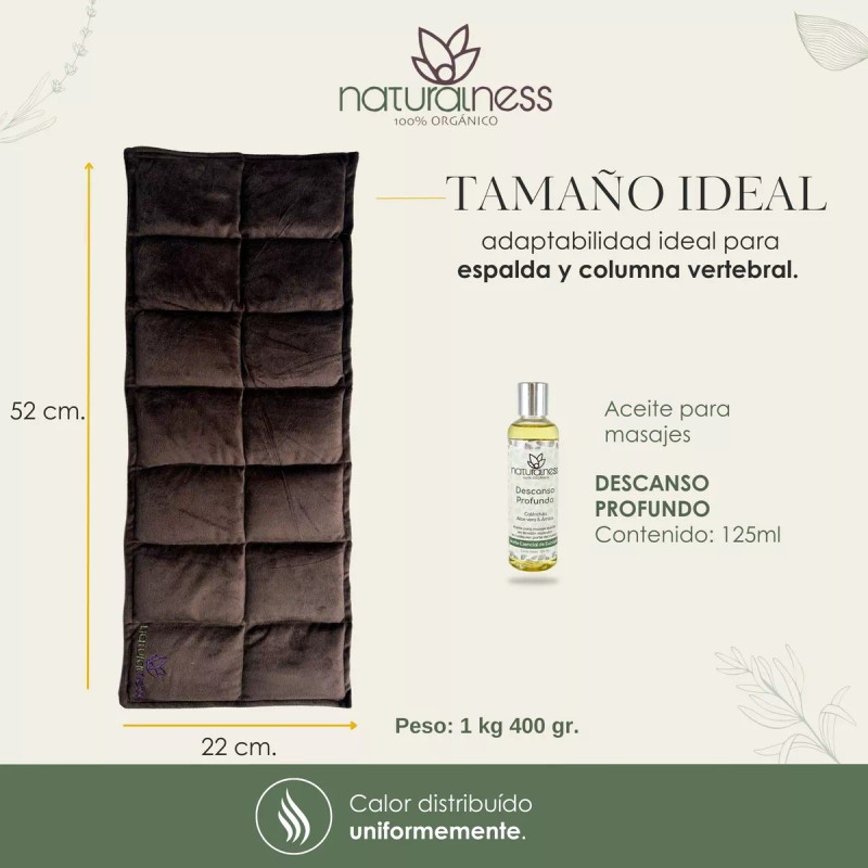 Naturalness Compresa De Semillas Para Columna Vertebral + Aceite 125
