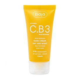Ziaja Vitamin C.B3 Niacinamide Hand Cream 50 ml - Brightening & Hydrating Care for Smooth, Soft Hands