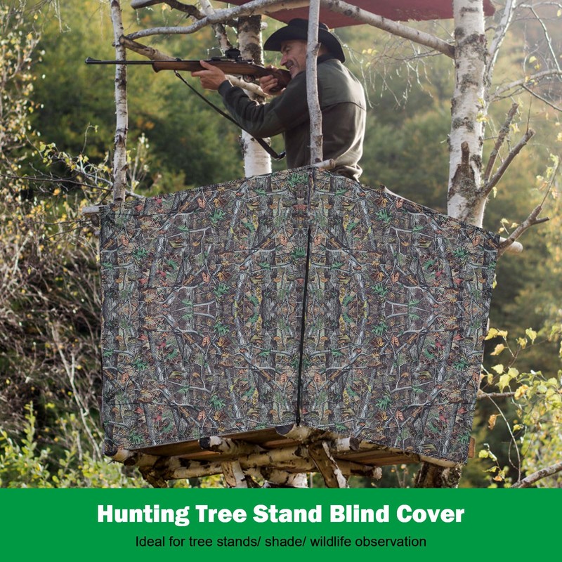 Anglekai Deer Hunting Tree Stand Blind Cover, 93" x 35"