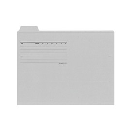 プラス カットフォルダー A4横マチなし 5山 FL-065IF 87-389 グレー