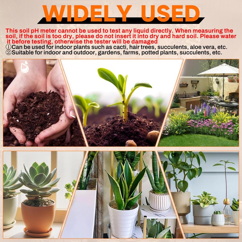 8-in-1 Bluetooth Moisture Meter Plants Moisture Meter PH Meter Soil