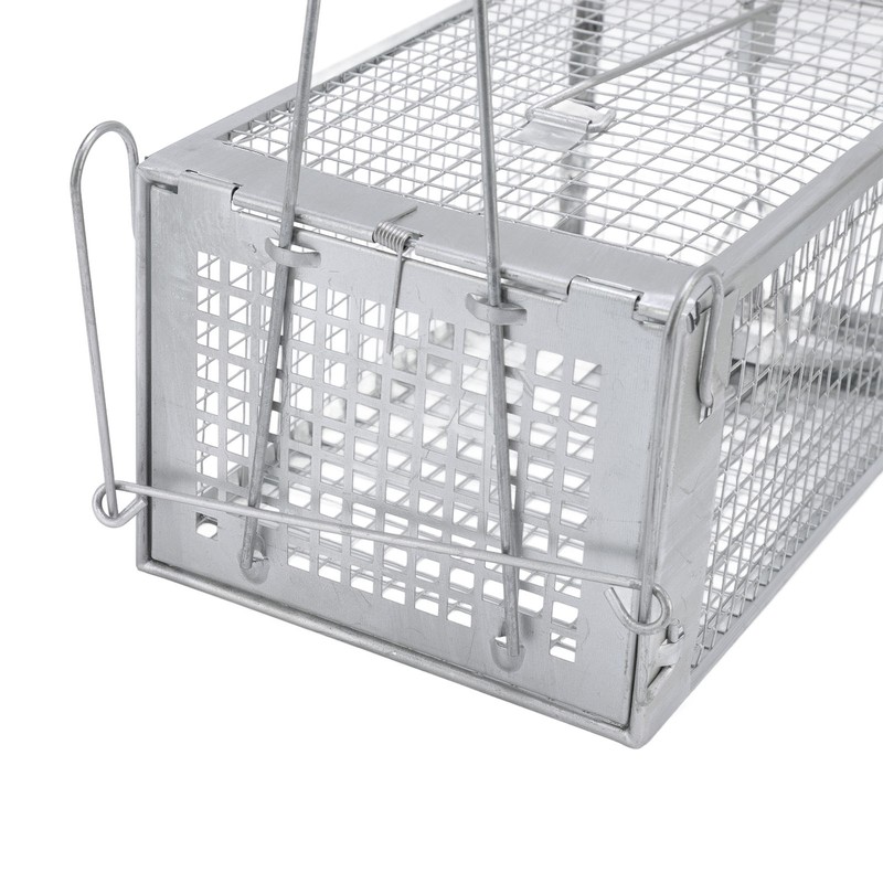 Iron Rat Mouse Trap Cage Single Door Live Animal Trap