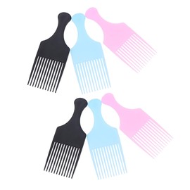 Minkissy 6pcs Wide Tooth Comb for Curly Hair Rake Styling Brush for Men Women Girls Professional Hair Styling Tool