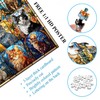 Stained Glass Puzzle Cat Puzzles for Adults 1000 Pieces, Colorful