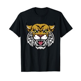 Wildcat Bobcat Lynx Cougar Cartoon Character T-Shirt for Men Women Girls Kids