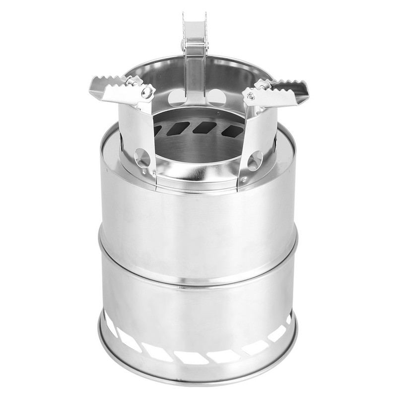 Outdoor Portable Folding Stainless Steel Detachable Picnic Camping Stove Cookware