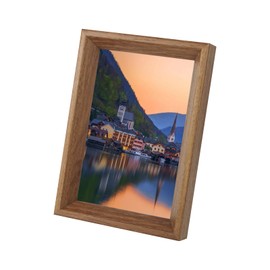 Andiker 6x4 Photo Frame, Vintage Photo Frame with Mount for Tabletop Vertically or Horizontally Sturdy Picture Frame Exquisite Decor in House Wedding Anniversary (Nature)