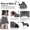 HezzLuv Ultra Absorbent Dog Bathrobe Towel Microfiber Quick Drying Coat