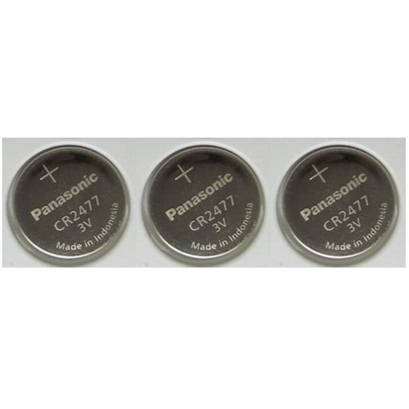 Panasonic CR2477 3V Lithium Cell Battery (Pack of 3)