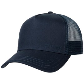Stetson Classic Cotton Trucker Cap Small - Plain Cap - Adjustable Size - Men's - Baseball Cap with Mesh Insert Dark Blue One Size, darkblue