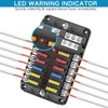 Bloque de fusibles de 12 vías de 12 V, 12