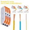 30pcs Conductor Compact Connectors,USUPERINK Lever Wire Nut Electrical Connectors for