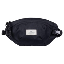 DOUGHNUT SEATTLE Bum Bag Unisex 1,5 L I Bauchtasche mit Schlüsselring Halter & Multifunktionsfächern für Unterwegs I Funktionelle Gürteltasche handgefertigt I Wasserfeste Hip Bag Black