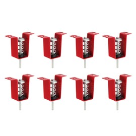 PATIKIL Ceiling Spring Vibration Isolator Hangers, 8 Pack 66lbs Mechanical Vibration Damping Mounts Anti Vibration for A/C Air Processor Bedroom Theater Studio,(HV) Red