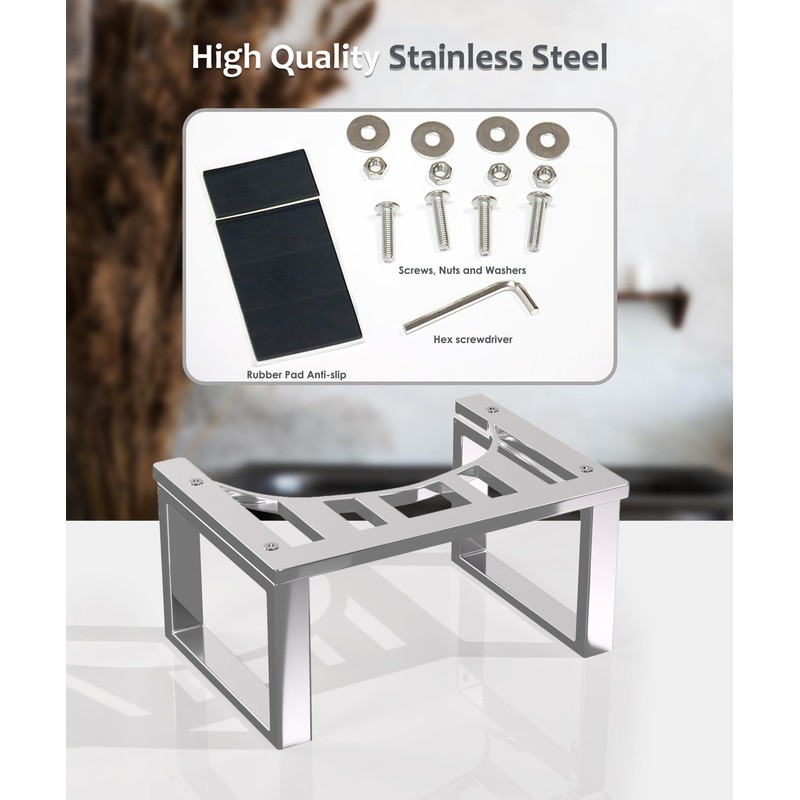 Stainless Steel Toilet Stool， Durable, Easy to Clean, and Comfortably