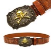 CHENNAN Men's Belt Buckle 40 mm, Belt Buckle Skull for
