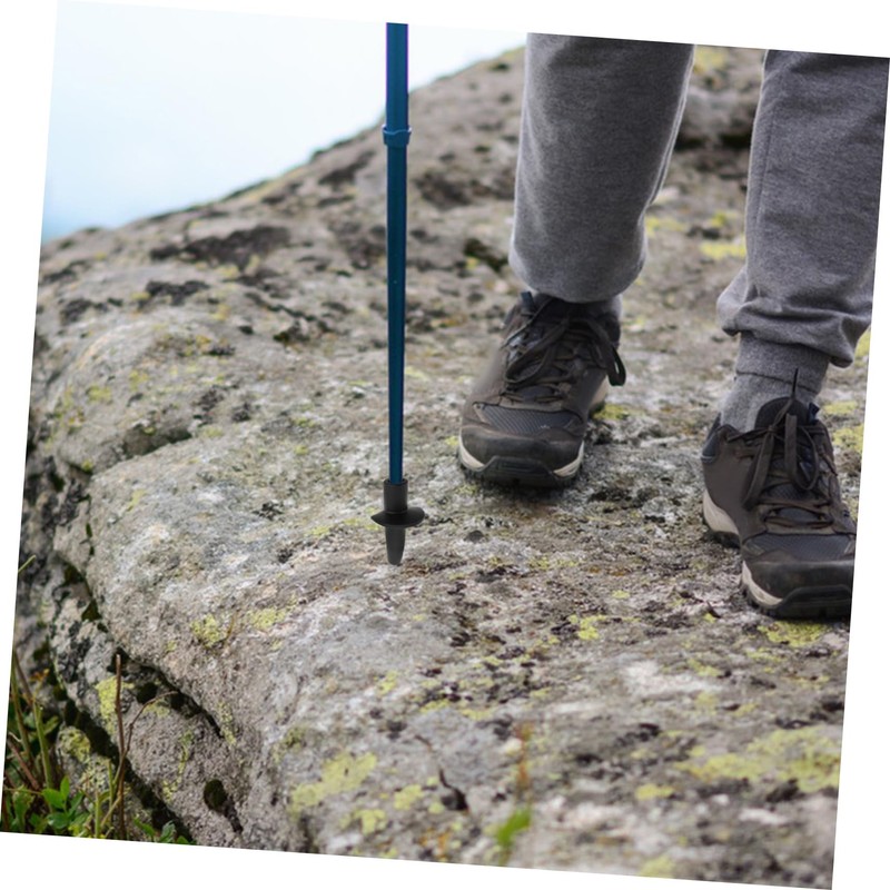 SUPVOX Hiking Stick Tips Carbon Fiber Ski Pole Tip Trekking