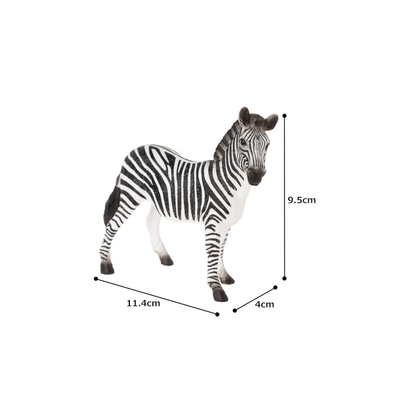 MOJO Zebra Mare Realistic International Wildlife Hand Painted Toy Figurine