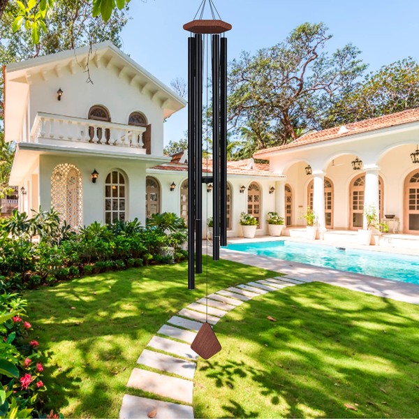 60" Extra Large Wind Chimes for Outside Deep Tone, Sympathy