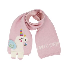 Newfancy Kids Girls Boys Winter Cute Unicorn Scarf Shawl Warm Soft Cozy Fashion Knit Neck Warmer Scarfs Toddler, Pink, One_Size