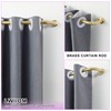 Brass Disc Curtain Rods, 28-48 Inches Window Curtain Rod,Adjustable Room