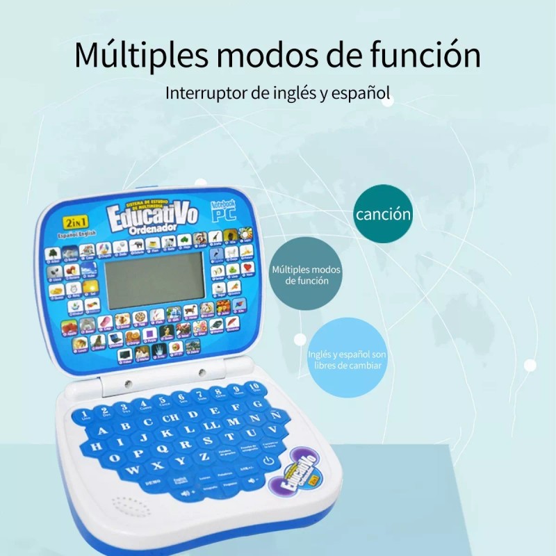 Show Me Mini Laptop Interactiva Educativa Español/inglés Niños M165