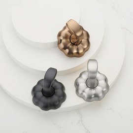 Amerdeco 4 Pack Modern Matte Black Screw Towel Hooks for BathroomsHeavy Duty Zinc Alloy Coat HookPerfect for Showers and Bathrooms 6722