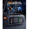 YaberAuto 10-in-1 Jump Starter with Air Compressor 6000A 150PSI Portable
