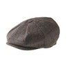 Peaky Blinders 'Newsboy' Style Flat Cap -Tweed Wool (X Large