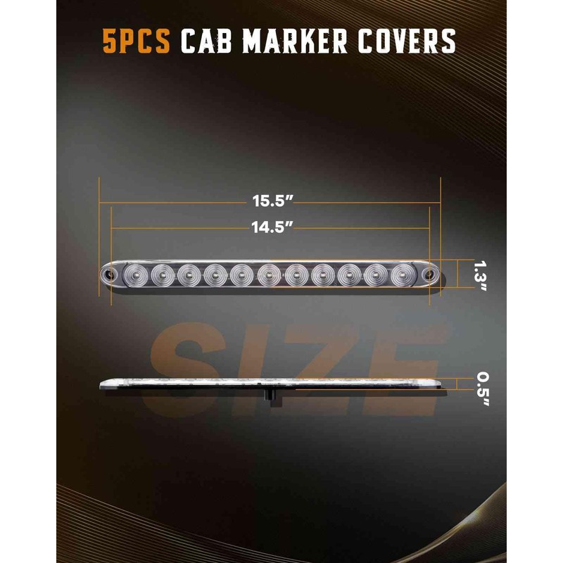 cciyu 4x 15" 11 Led Trailer Tail Light Bar Led