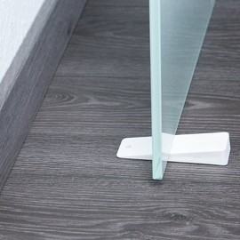 5 x Sossai® Door Wedge | TSK95 | Door Stopper Made of Hard Rubber | Colour: White