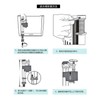 Toilet Push Button Fill Valve Dual Flush Cistern Syphon Bathroom