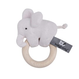 Baby's Only - Wooden Rattle Elephant - Classic Pink