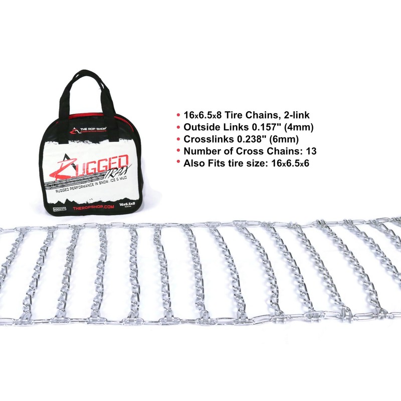 The ROP Shop Front & Rear Tire Chains, 2 Link