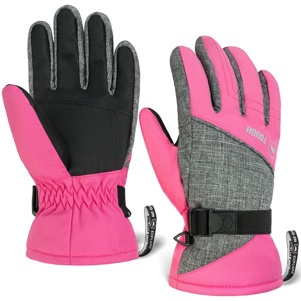 Kids Winter Gloves - Snow & Ski Waterproof Youth Gloves