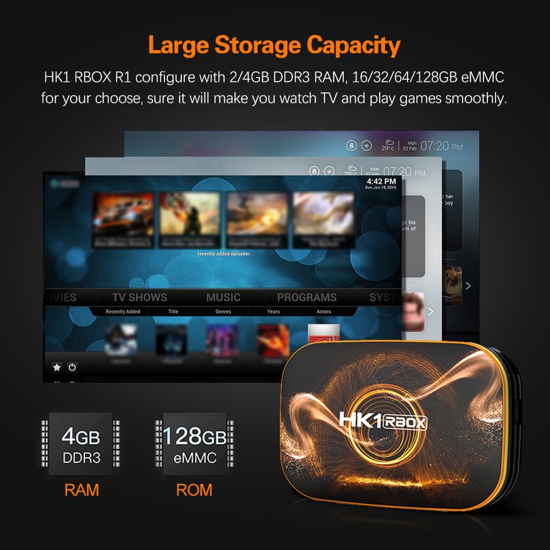 HK1 RBOX R1 Smart TV Box Android 11.0 UHD 4K